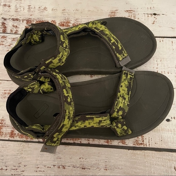 TEVA Hurricane Sport Aztec Sandals womens size 5 lime green rafting hiking - Picture 6 of 8